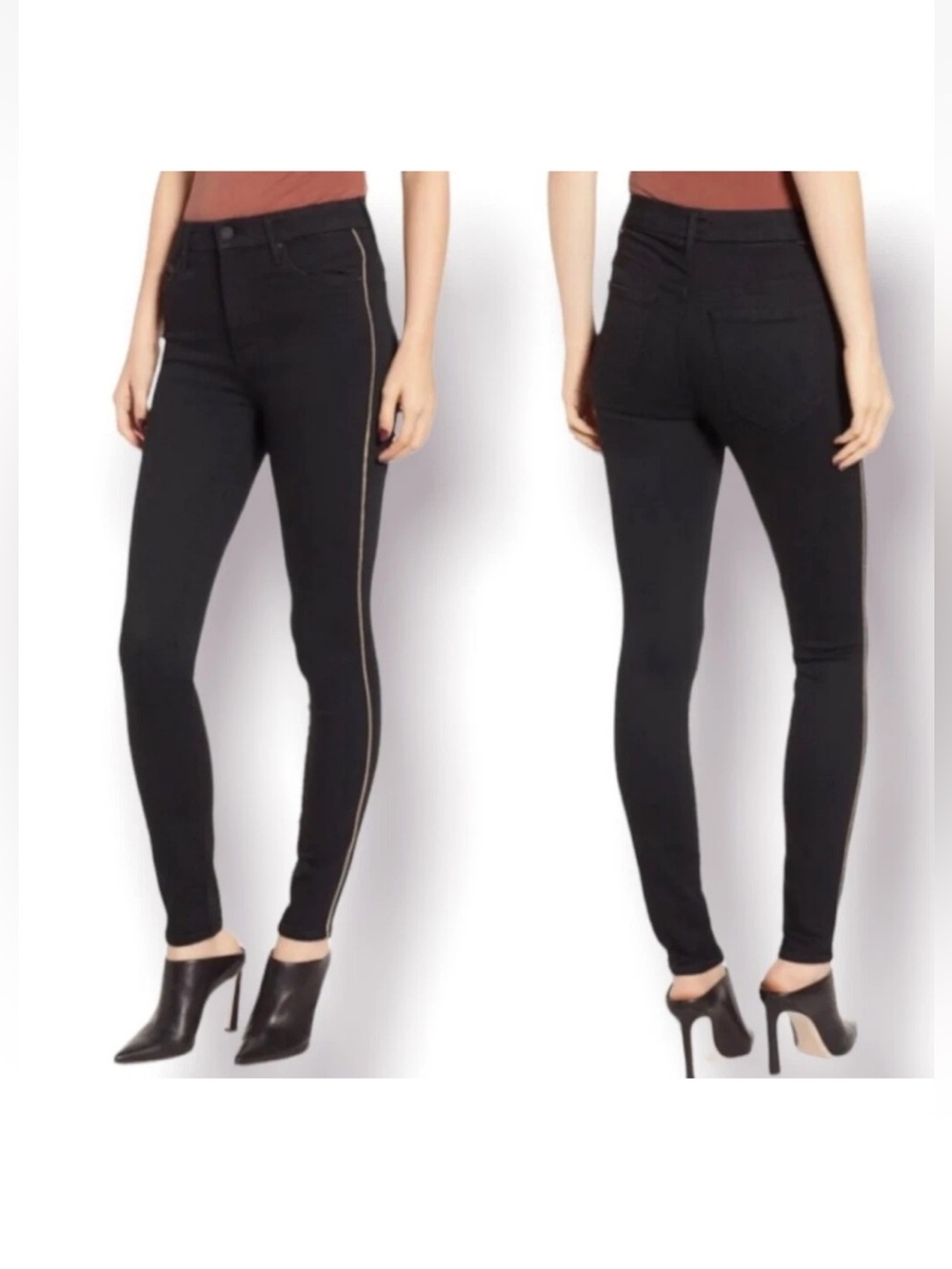 Mother High Rise Looker Diamond in The Rough Jeans
